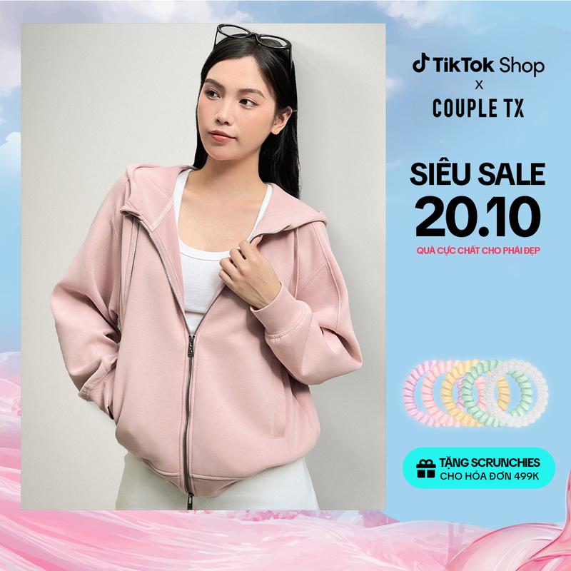 Áo Khoác Nữ Chống Nắng Thun Airlayer Double Zip Original Logo WOK 2059 Hoodie Women Thời Trang 2 Da