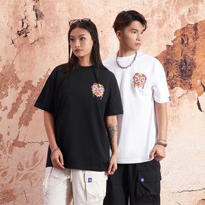 เสื้อยืดคู่รัก เฮฟวีเวท ผ้าฝ้าย 100% Unisex พลัสไซส์ สไตล์สตรีท ชุดฤดูร้อน พิเศษ ขายดีที่สุด คอกลม สั้น ทรงหลวม มาใหม่ เหมาะสำหรับเล่นกีฬา