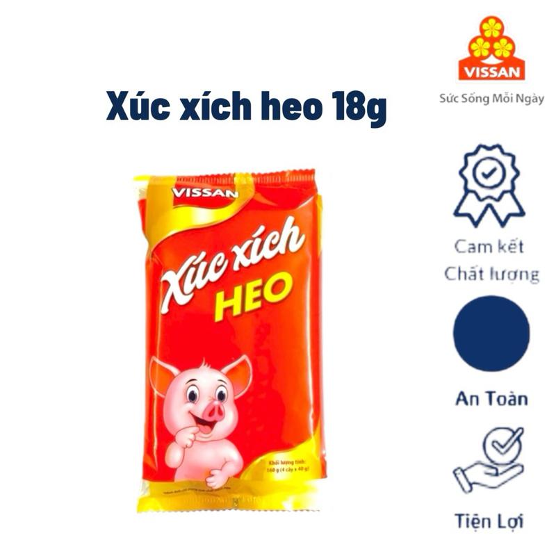   Combo 5 gói  Xúc xích Vissan heo gói 90g   5 cây x 18g   Date Mới 
