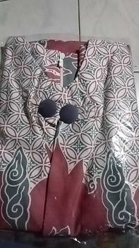 Product Review of Blouse Mega Mendung - Baju Batik Wanita Kerja Blouse Motif Mega Mendung Warna soft from b**a 0