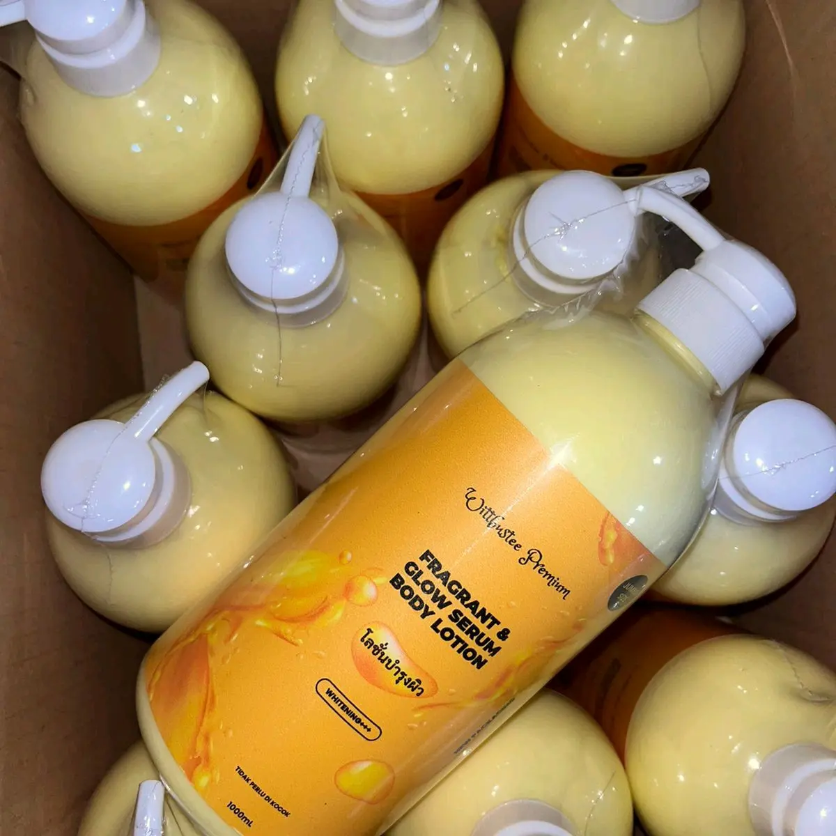 Lation Thailand 1000ml/1kg  Lotion pemutih badan bpom  Mencerahkan Tubuh,hb whitening, hb Thailand pemutih di bpom