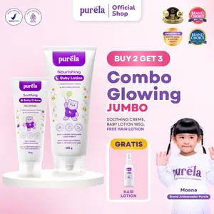 [BEST SELLER] PURELA Combo Glowing - membantu mencerahkan (glowing) dan merawat masalah kulit ruam, ruam popok, beruntusan - Dermatologist Tested - Cocok Untuk Kulit Sensitif