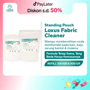 Loxus Fabric Cleaner Standing Pouch Pembersih Noda Jamur Baju Kain Sarung Bantal Mukena