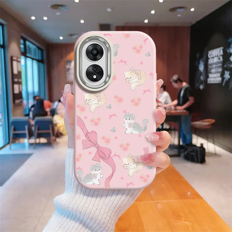 Casing hp softcase flower cat SILICON for OP A38A18 A58A15s A35 A16s A54s A17K A3s RealC1 A12E A92020 A5 A11X A53S4G A33 A54 A55 A77 2022 A57E A77S A7 A5s A12s A74 A95 REN6 A36 A76 A78 A58 F17 REN4 A93 4F A94 F19PRO 5F 1