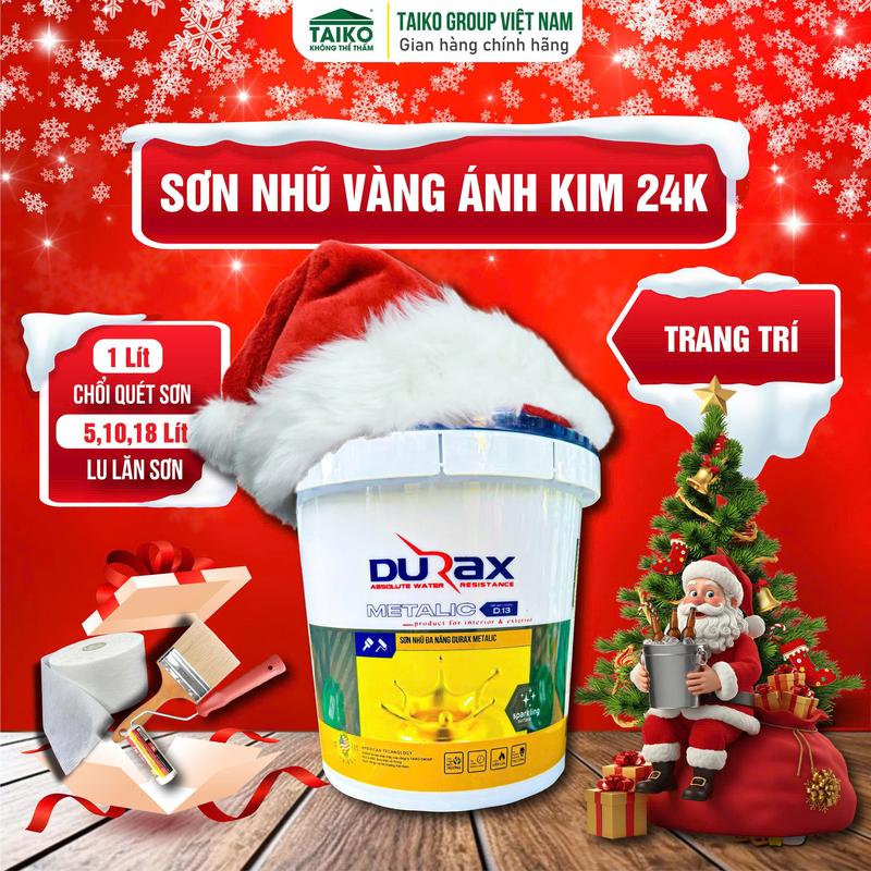   5L-10L-18L  Sơn Nhũ Đồng Nhũ Vàng Ánh Kim Cao Cấp,Trang Trí Ngoại Thất Hệ Nước An Toàn Bền Màu 