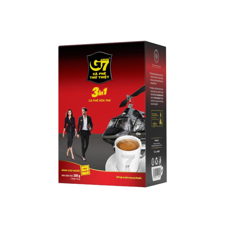  Trung Nguyên Legend - Cà phê sữa hòa tan G7 3in1 - Hộp 18 gói 16gr Cafe sữa cà phê 3 trong 1 Coffee 