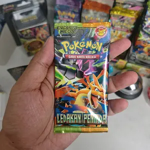 Booster Pack Ledakan Peniada Kartu Pokemon isi 5 kartu