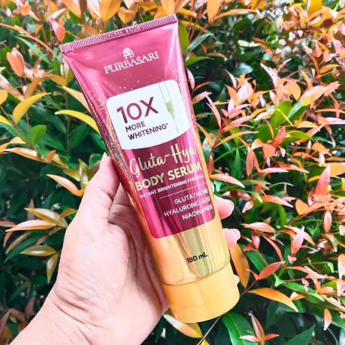 Purbasari Glutathione Body Serum Brightening Formula Glutathione Hyaluronic Niacinamide 180 Ml