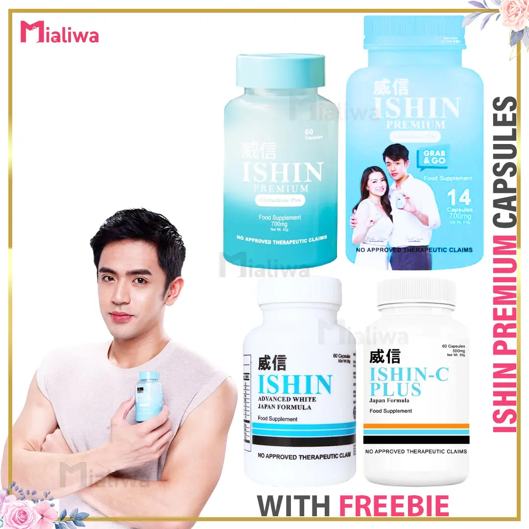 japanese glutathione supplement Ishin Japan Formula Advanced White Premium Glutathione Ishin-C Plus Curves  Capsules Natural Food Supplement Collagen