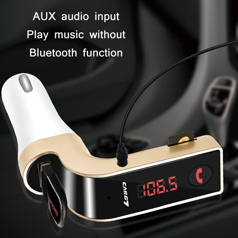 Product Introduction of 【SG Seller】Truslink CAR G7 Wireless Bluetooth AUX Car Kit Handsfree FM Transmitter Radio MP3 Player USB Charger 10