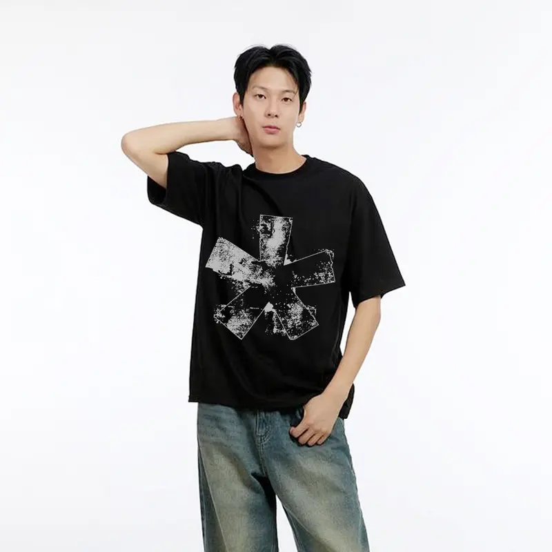 ORLEN DENIM | Boxy Fit Kaos Oversized Tshirt Black Pria dan Wanita Cotton Combad 20s 2