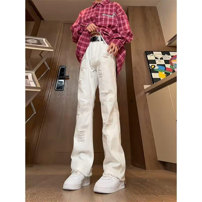 Product Introduction of Life cycle Quần Jean Rách Tua Rua Phong Cách Mỹ Dành Cho Cặp Đôi, Xu hướng, Quần Ống Loe Siêu Nhỏ, quần jeans nam，quần màu đen boy phố，rock revival chính hãng，boyfriendjeans，cao cấp，bonkers，shiny Menswear Pants 25