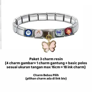 charme'RESIN Italian charm bracelet paket 3 (KHUSUS LIVE)