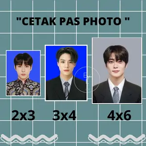 Cetak PAS PHOTO Custom ukuran 2x3 3x4 4x6 foto siap cetak