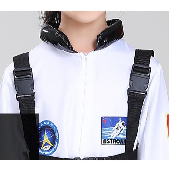 Kids Astronaut Costume White Space Jumpsuit for Boys Girls Astronaut Role Play Costume 1