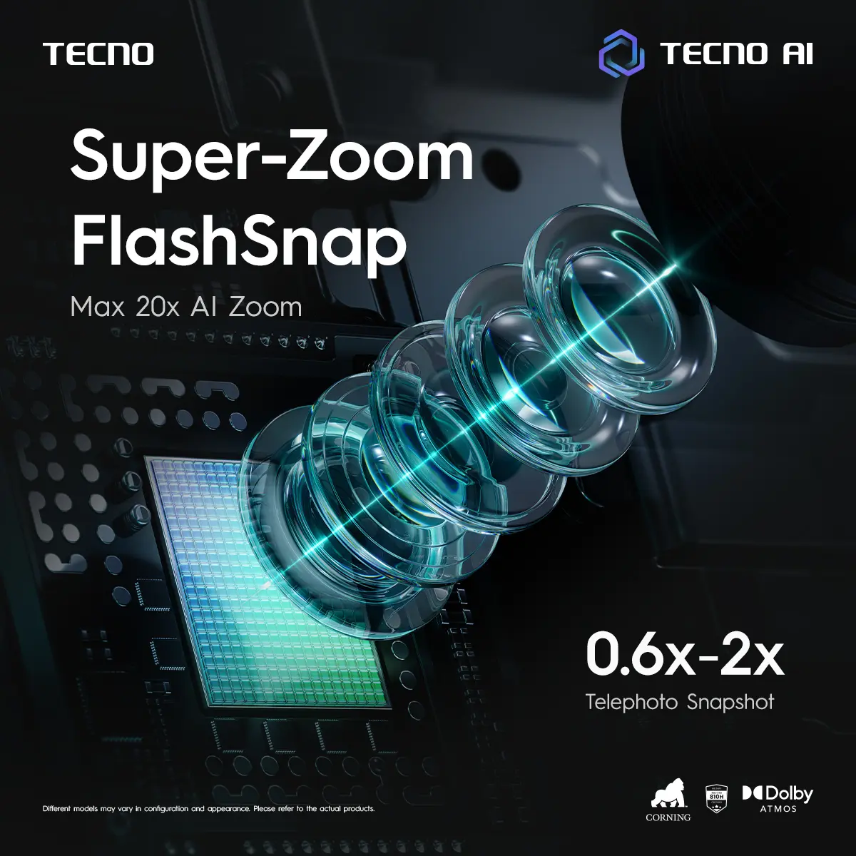 [NEW] [SUPERZOOM FLASHSNAP] TECNO CAMON 50 8GB+8GB*/256GB, 50MP Sony + 8MP Ultra Wide, 32MP Front Camera, 1.5K 144Hz AMOLED, Mediatek Helio G200 Ultimate , IP69K, 45W Ultra Charging, camon50