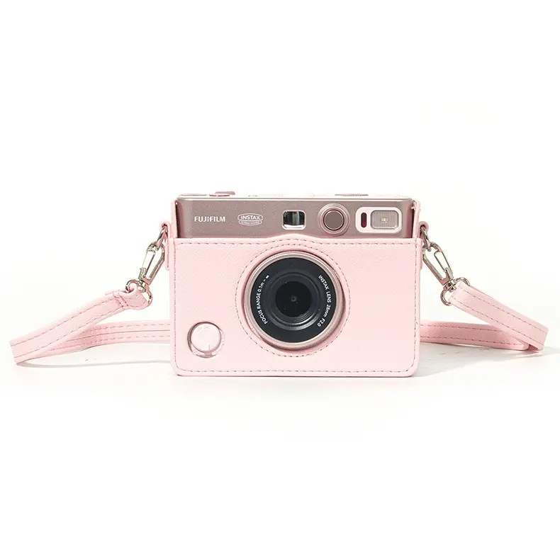 Film Lab] Pink PU Leather Camera Case for Instax Mini EVO Soft