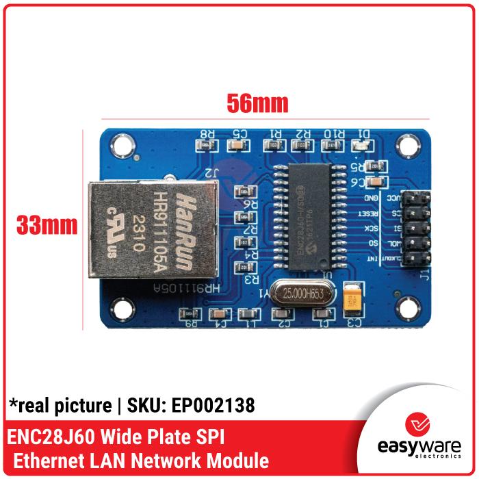 Jual ENC28J60 Ethernet LAN Network Module - Kota Bandung - EasyWare ...