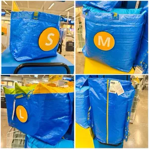 Tas Kantong Belanja / Tas Laundry Warna Biru FRAKTA IKEA All Sizes