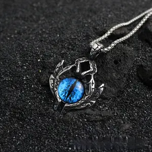 Kalung Rantai Liontin Mata Naga Fashion Pria dan Wanita - SC