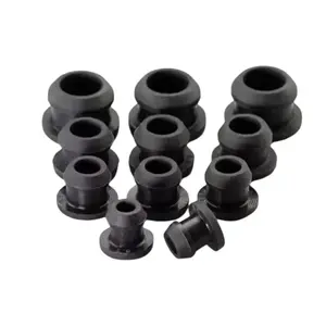 5pcs Black Silicone Rubber Hole Caps T Type Plug Cover Snap-on Gasket Blanking End Caps Seal Stopper 2.5mm-30mm