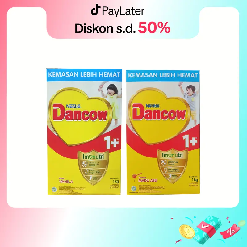 NESTLE DANCOW 1+ 3+ 5+ SUSU PERTUMBUHAN VANILA MADU 1-3 TAHUN 3-5 TAHUN 5-12 TAHUN BOX 1 KG 0