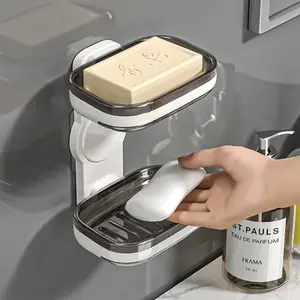 Bar Soap Box 2 Layer / Tempat Sabun Batangan 2 tingkat 2 in 1/ Kotak Sabun Batangan  W8212 Keramik