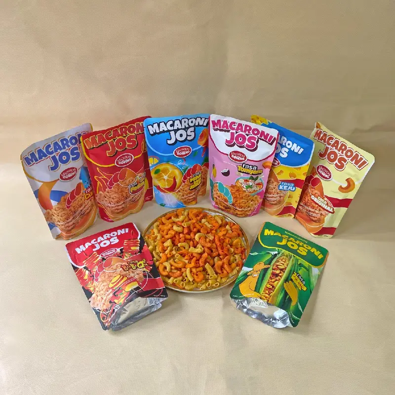 Makaroni Orijinal 100gr Enak Gurih - Snack Makanan Ringan - Food Cemilan Crispy Keripik Kering Goreng Camilan Asin 0