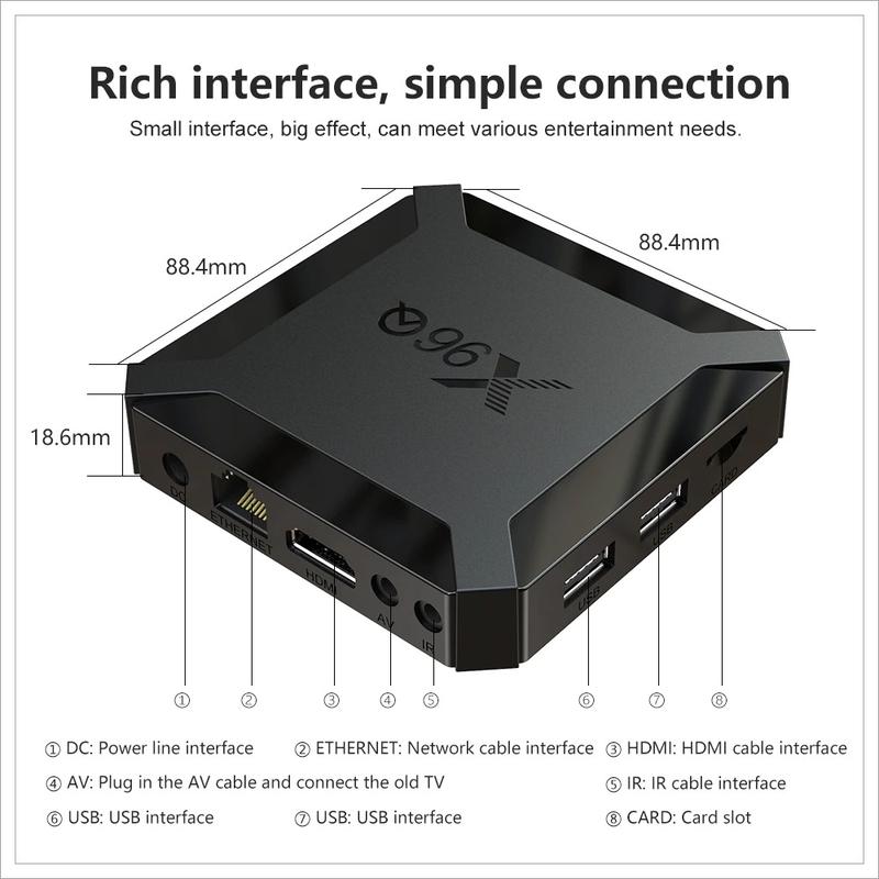 (Thiết kế tinh xảo )(TV Box)-Android box x96 Q Android 10 mới cài sẵn các ứng…