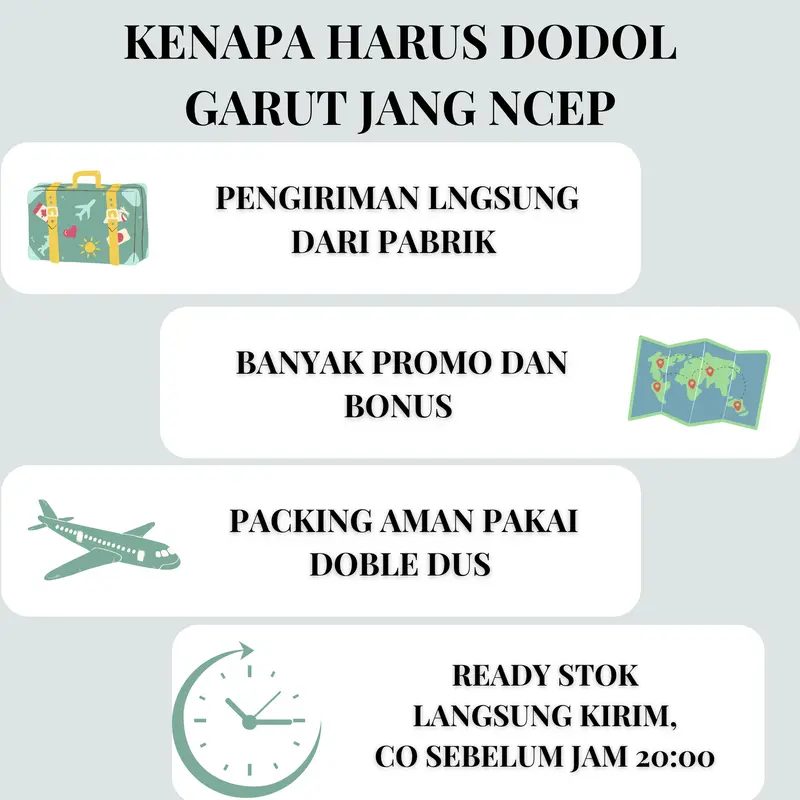 Dodol Garut Varian Rasa Wijen,kacok, Ketan hitam Asli Garut 1 kg Nikmati Snacks dengan kualitas mantap 5