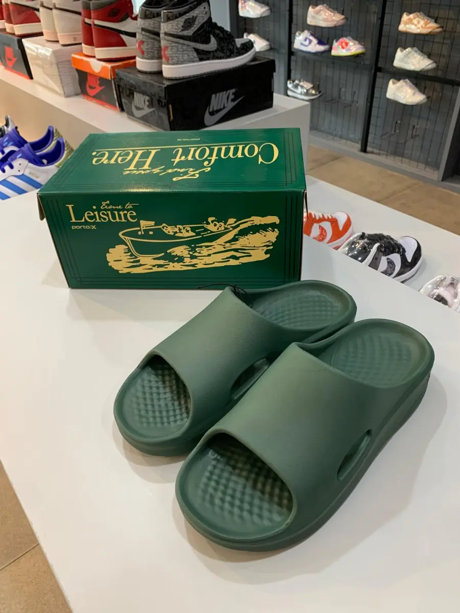 Porto X Sandals - Verner Forest Green Slides Original