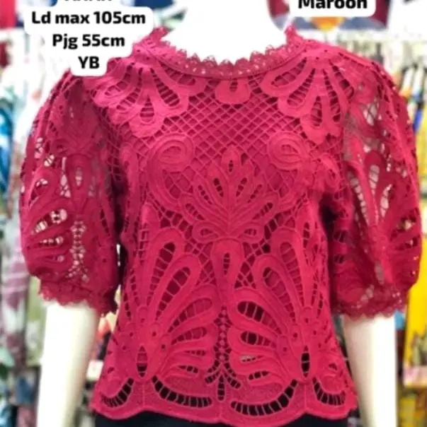 Blus Brokat An An Bangkok Made in Thailand 6