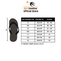 Gambar Paket 6 Pasang Sandal Jepit Karet Pria Sendal Sun Swallow Hitam All Black - Paket Size Seri dari Sun Swallow Sandals Kota Administrasi Jakarta Utara 3 Tokopedia