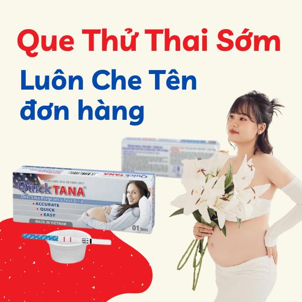 Combo 5 que thử thai nhanh QuickTana Có Cốc Đựng, Bản To, Test Nhanh