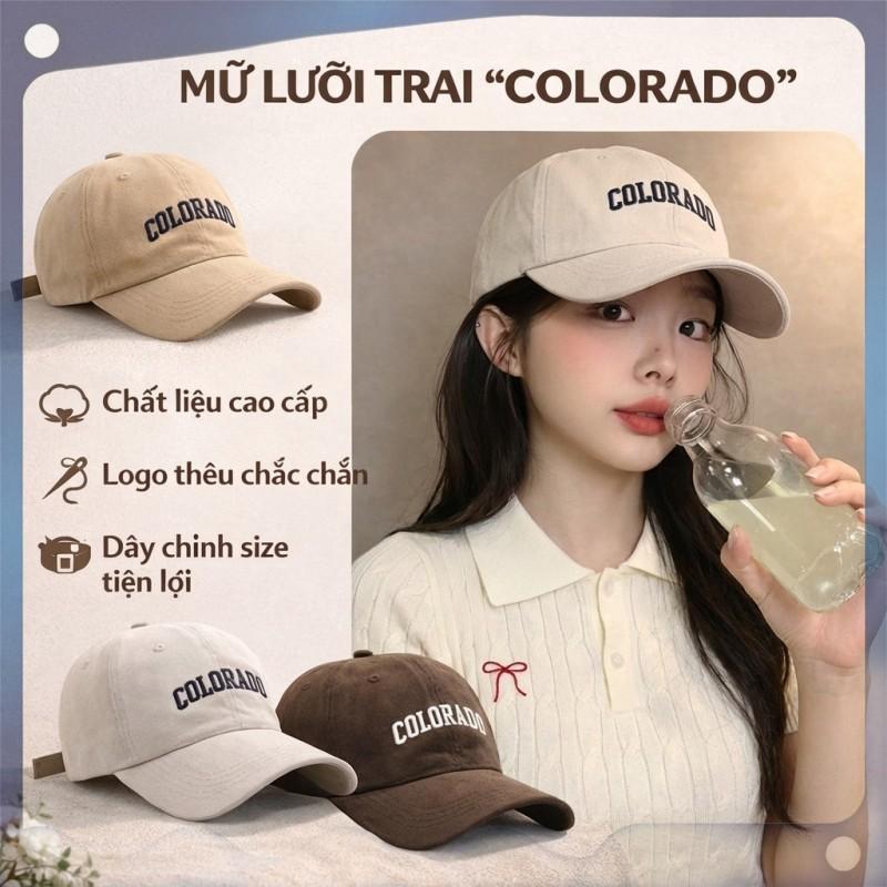 𝓱𝓸𝓽 Mũ lưỡi trai nữ thời trang thêu chữ form mềm thoáng nhẹ thích hợp sử dụng trong ngày hè