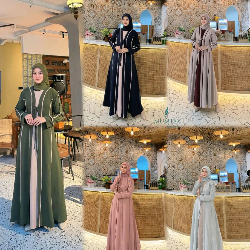COD PRILLY BASIC ABAYA ORI MUMTAZ BY FAIRINDA, GAMIS TERBARU BY MUMTAZ, GAMIS LEBARAN