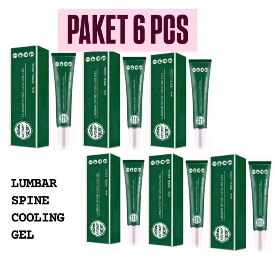 Paket Hemat 6 pcs Lumbar Spine cooling gel pereda nyeri tulang sendi dan otot