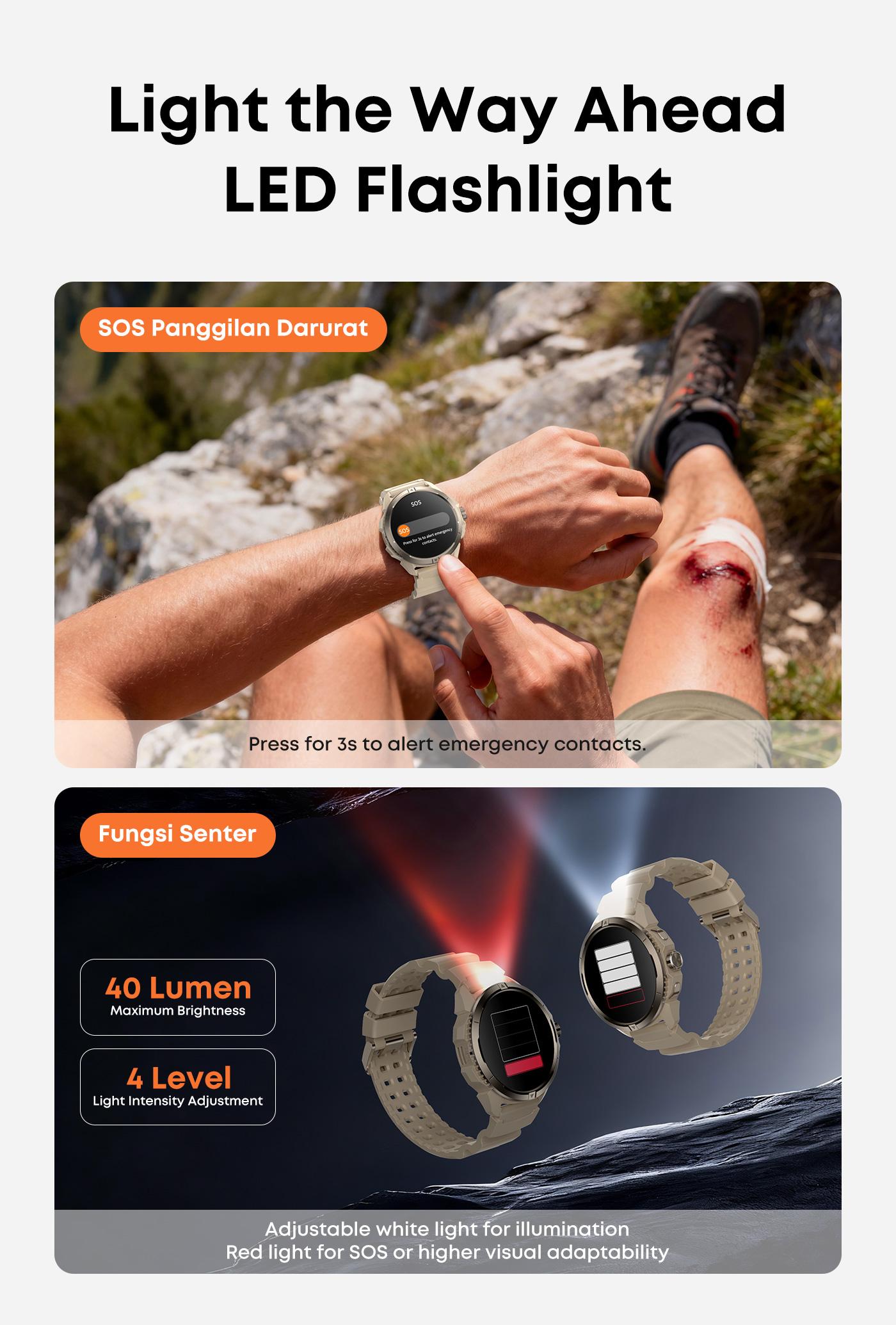 Olike Smartwatch FG03 GPS | Sync ke STRAVA dengan Peta Offline 6 Satelit | AMOLED 1.43" | Barometer Kompas SOS Alert | Tahan Air 5ATM Swim Proof | Garansi 1 Tahun Olike Smartwatch FG03 GPS | Sync ke STRAVA dengan Peta Offline 6 Satelit | AMOLED 1.43" | Barometer Kompas SOS Alert | Tahan Air 5ATM Swim Proof | Garansi 1 Tahun