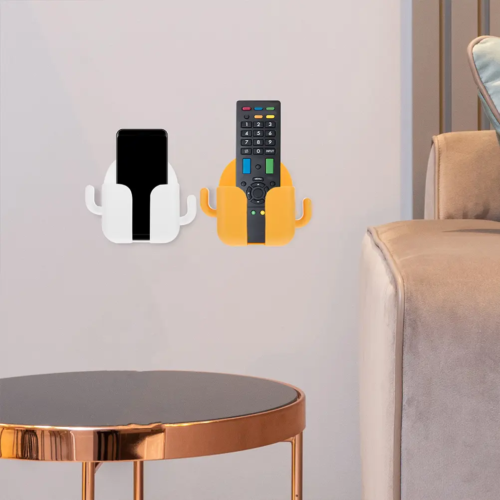 Wall-mounted Box Multi-functional Remote Controller Organizer Punch-free Wall Box Hanging Storage Basket Racks Plastic Room Smooth Hangable