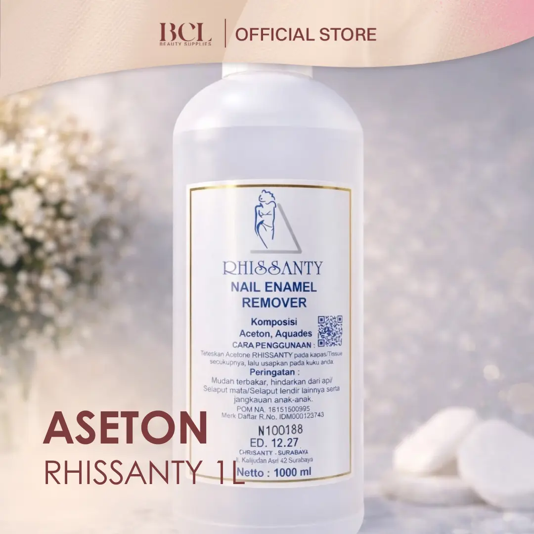Aseton Rhissanty Nail Polish Remover 1000ml – Pembersih Kutek Kuku