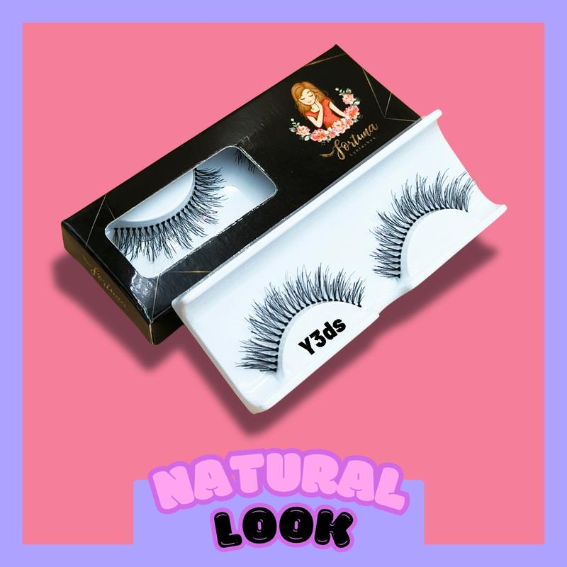 Bulu mata palsu 3d Natural Pendek Cocok Untuk Sehari hari Kode y3ds 1