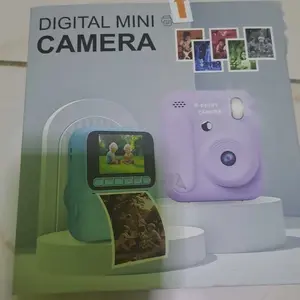 【Hadiah Lebaran】Kamera Cetak Instan Anak 2.0" 1080P Video Photo 48MP Print Foto Berwarna & Hitam Putih 1300mAh Kamera Anak Bisa Video 1080P Game, Musik Album Foto Hadiah Terbaik Untuk Anak Perempuan Laki-Laki V380 Smart Camera Layar