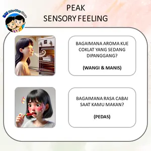 Kartu Belajar PEAK - Sensory Feeling