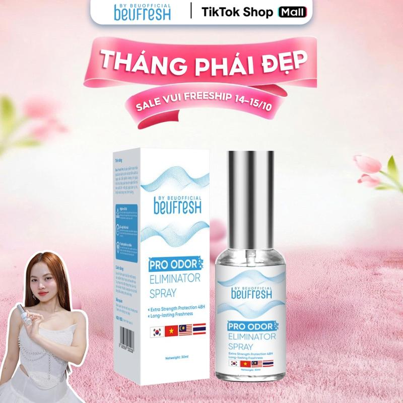 [LIVE SIÊU RẺ_CHÍNH HÃNG] - XNL201 BEUFRESH PRO Xịt Khử Mùi Toàn Thân, Cảm Giác Dễ Chịu, Hỗ Trợ Giảm Thiểu Mồ Hôi nách cho Nam Nữ  Chăm Sóc Da Women lăn