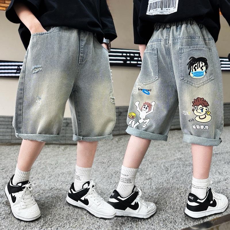  QUẦN SHORT JEAN NGỐ LỬNG THỜI TRANG CHO BÉ MẶC MÙA HÈ THOẢI MÁI - NĂNG ĐỘNG - KHOẺ KHOẮN CÓ ĐỦ Sz TỪ  10-40kg  