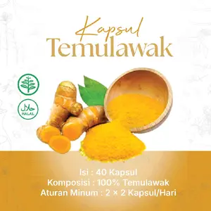KAPSUL JAMU TEMULAWAK | HALAL | HERBAL