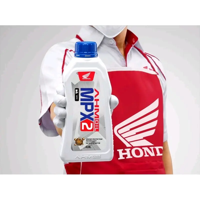 Paket Perawatan Mesin Motor Matic Honda  (3 pcs) Oli AHM Honda MPX2 10W-30 SL Honda AHM Oil Motorcycle 1