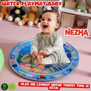 Alas Tummy Time Balita Matras Air Kolam Tikar Bayi Mainan Playmat Sensorik Baby Water Edukasi