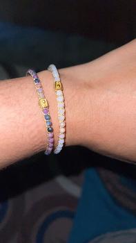 Product Review of Pink Opal Bracelet I Batu semi mulia Permata Asli Tali Gold from T**i T**i 0