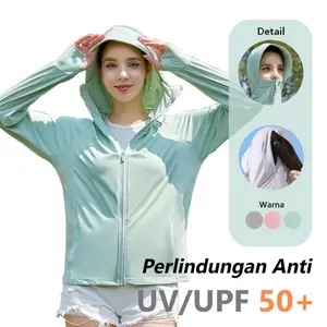 Gropcore Jaket UV Protection Gunung Outfit Pria & Wanita Sport Running Olahraga UPF 50+ Bahan Stretchable Desain Stylish Modern